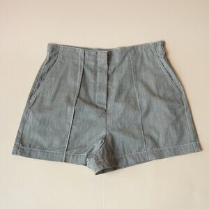 Fendi Sage Green Combi Linen Monogram Shorts - Size 46